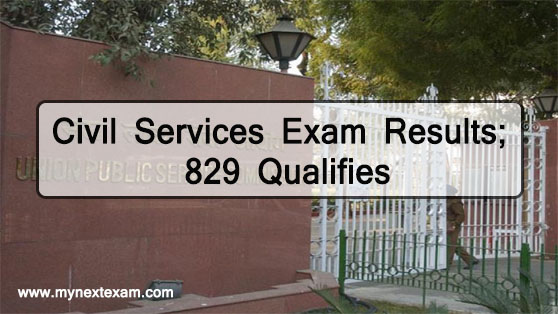 Civil Services Exam Results 2019; 829 Qualifies