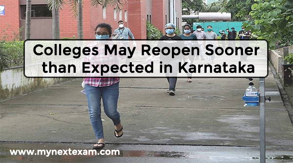 Colleges May Reopen Sooner than Expected in Karnataka