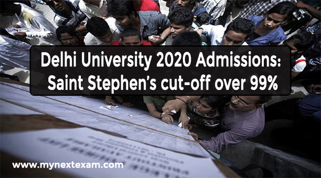 Delhi University 2020 Admissions: Saint Stephen’s cut-off over 99%