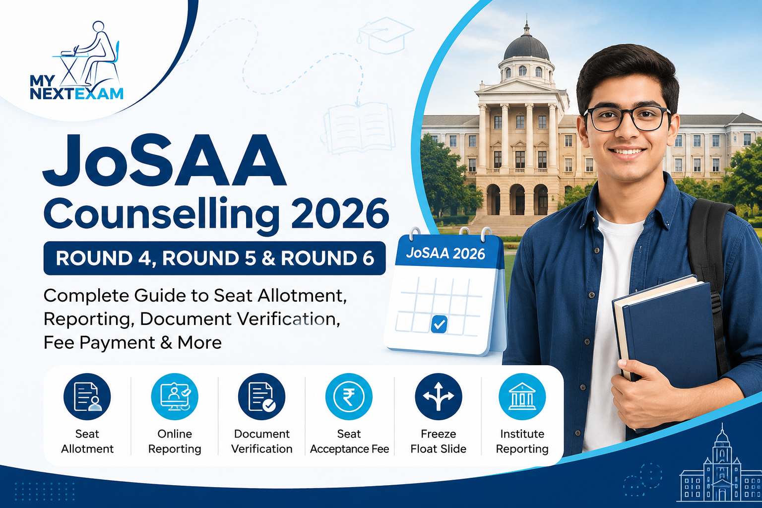 JoSAA Counselling 2026: Round 4, Round 5 and Round 6