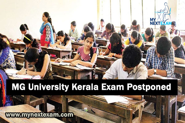 MG University Kerala Exam Postponed 2020