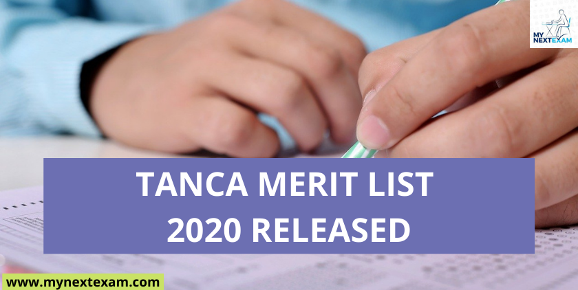 TANCA Merit List 2020 for GATE and TANCET Released